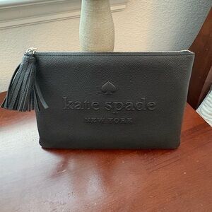 Kate Spade Black Clutch with Tassel